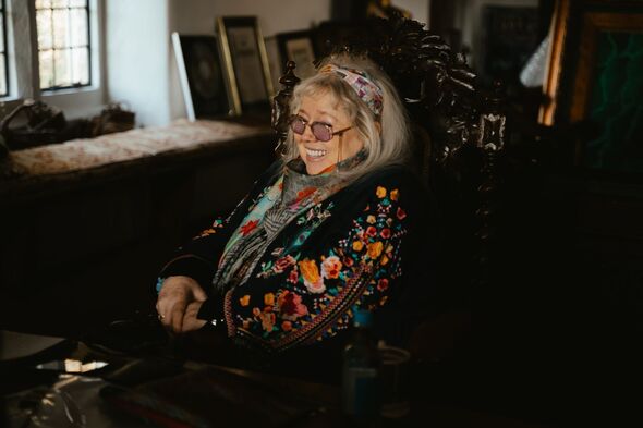 Dwina Gibb talking to Lucy Johnston