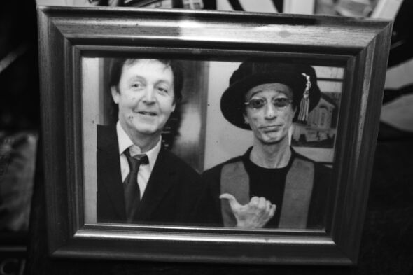 Paul McCartney and Robin Gibb