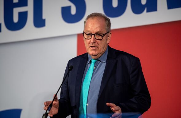 Howard Cox giving a speech