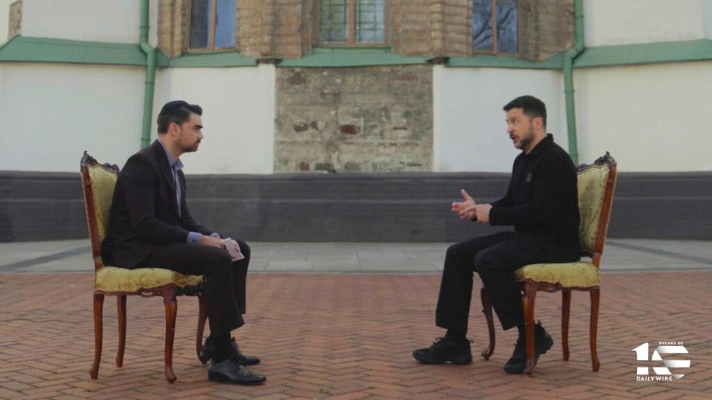 Screenshot: Ben Shapiro and President Zelensky