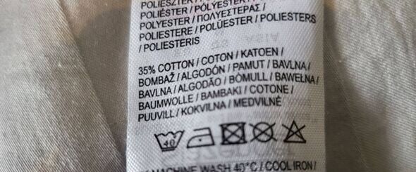 Clothes label.