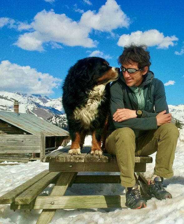  Author Matt and his beloved mountain dog Ubac 