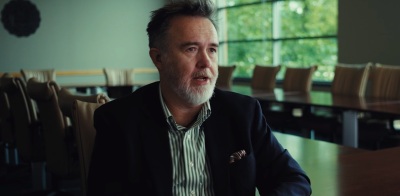 Rod Dreher, conservative Christian author and editor, being interviewed for the 2025 documentary 'Live Not By Lies,' which was based off of one of his books.