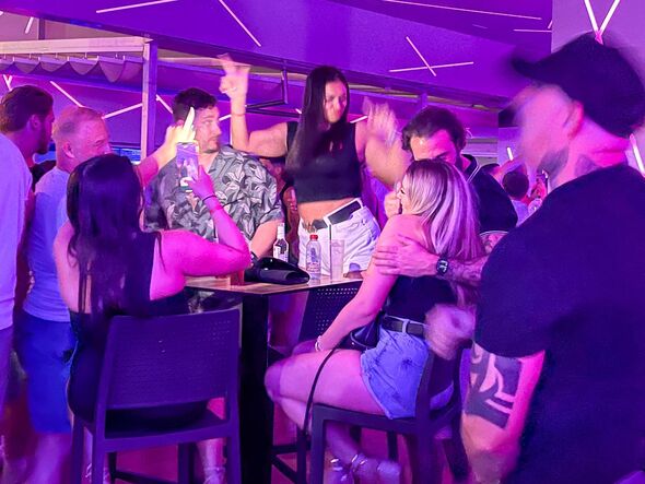 Partiers in a club in Tenerife