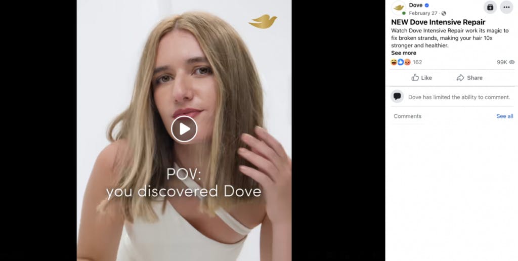 Dove advertisment