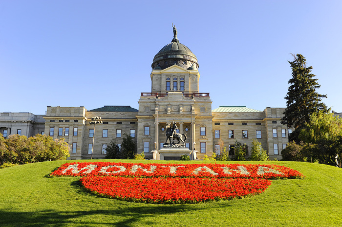Montana state Capitol building in Helena.