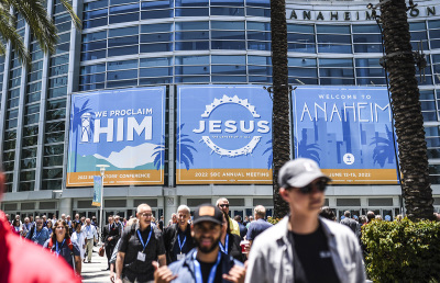 Messengers at the Southern Baptist Convention in Anaheim, California, on June 14, 2022.