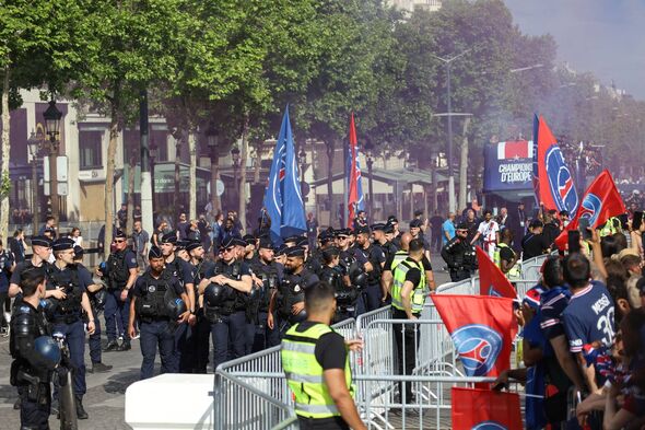 PARIS, FRANCE - JUNE 01: Police takes 