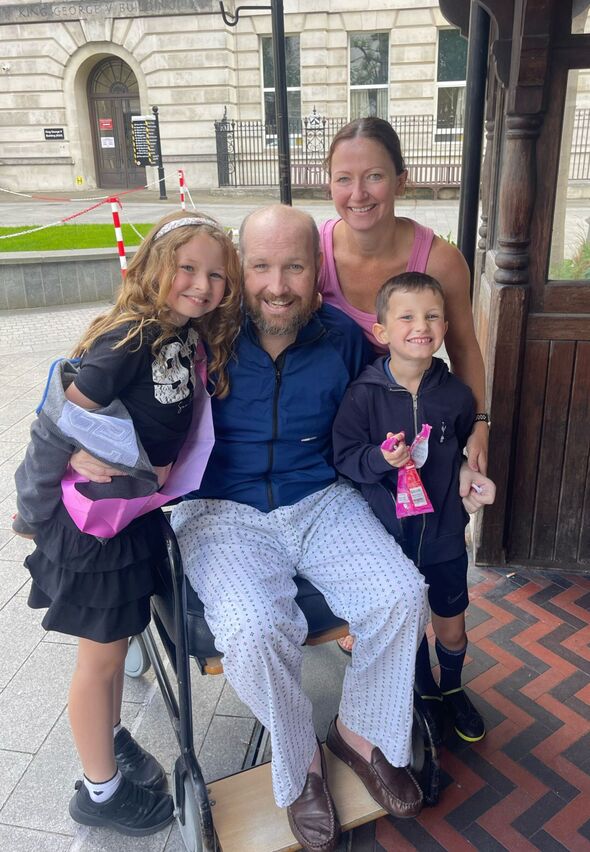 Gary Wright and his family
