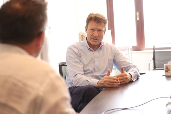 Richard Tice speaks to James Mellors