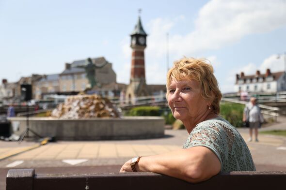 Jean Booth in Skegness town centre