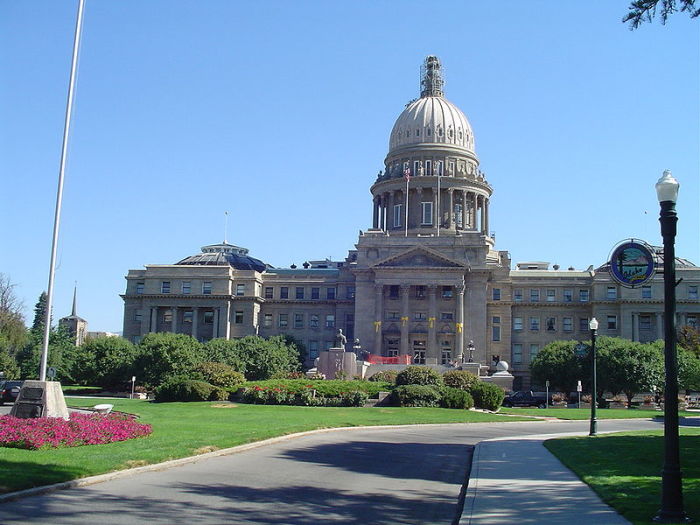 The Idaho state Capitol building in Boise, Idaho.