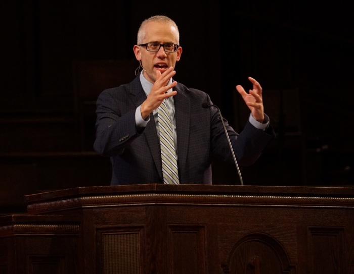 Kevin DeYoung, senior pastor of Christ Covenant Church, a Presbyterian Church in American congregation based in Matthews, North Carolina, giving an address at the Gospel Reformation Network conference, held May 5-6, 2021 at Briarwood Presbyterian Church in Birmingham, Alabama.