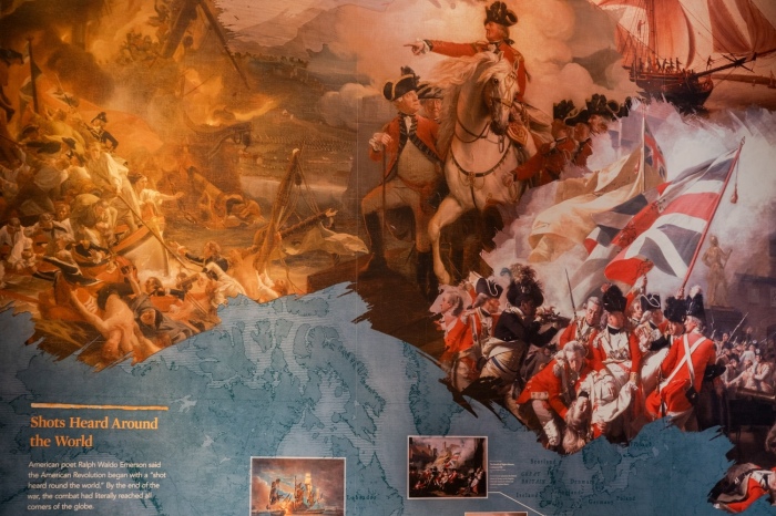Inside the Museum of the American Revolution in Philadelphia.