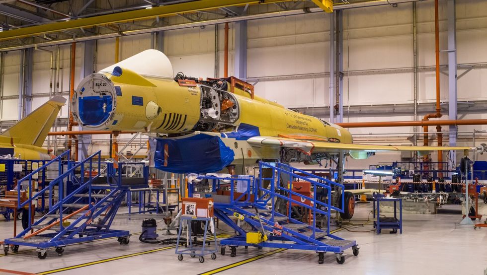 Tranche 3 Typhoon being built in BAE Warton\u200b