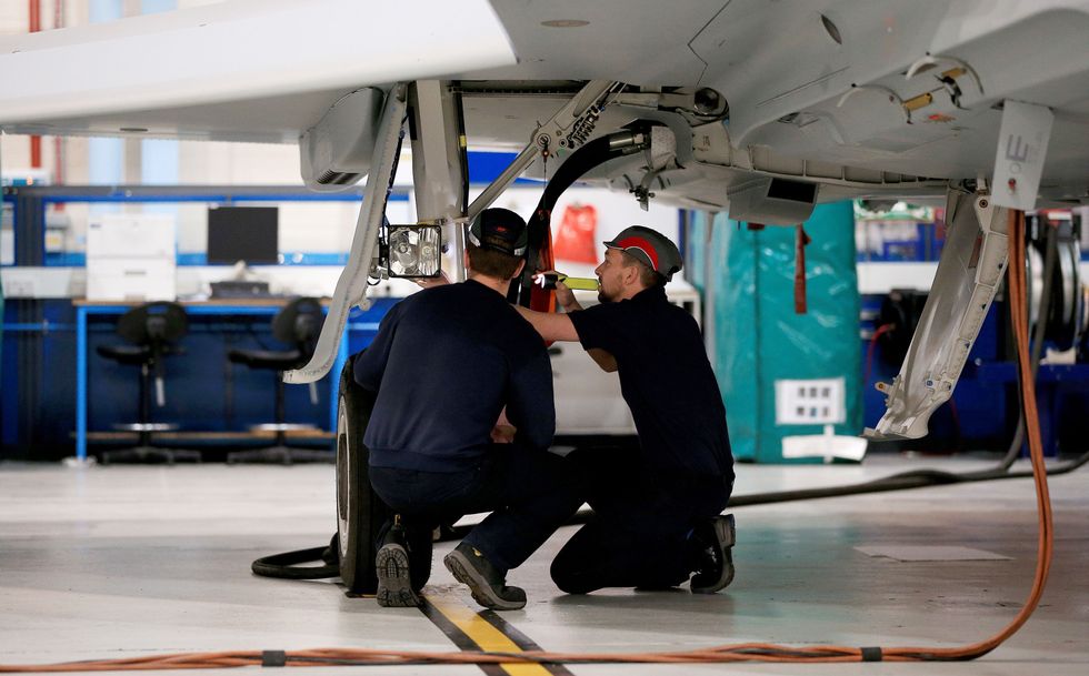 Skilled workers at BAE Warton