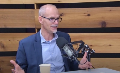 Michael J. Svigel, professor of historical and systematic theology at Dallas Theological Seminary, speaking on an episode of 'The Table' podcast that was uploaded to YouTube on July 11, 2025.