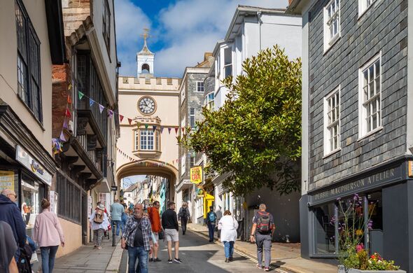The East Gate Arch, Totness, Devon, UK