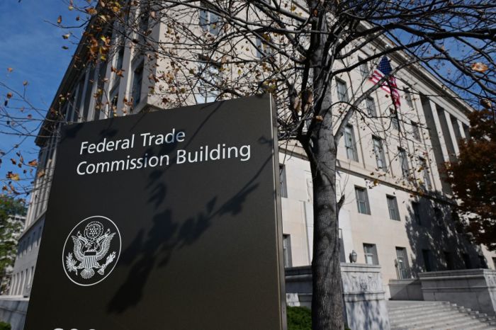 The headquarters of the US Federal Trade Commission in Washington, D.C., November 18, 2024.