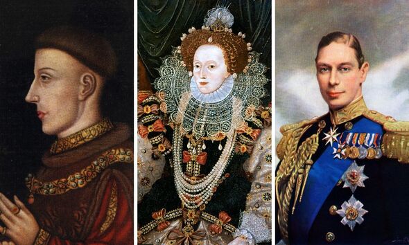 henry v, queen elizabeth i, george vi