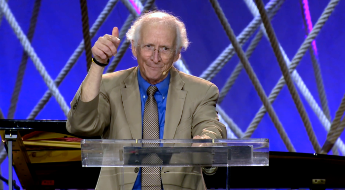 John Piper speaks at the Sing! 2022 Conference in Nashville, Tennessee on Sept. 5, 2022.
