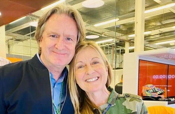 Fiona Phillips, who was diagnosed in 2022, with her husband Martin