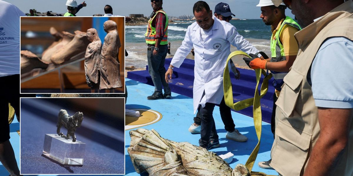 Archaeologists recover sunken treasures from remains of 2,000-year-old underwater city