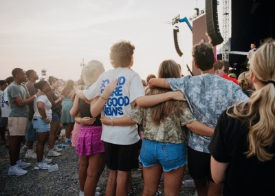 Around 45,000 people attend Amplify 2025, an evangelism event held in Benton, Arkansas, on Aug. 8-9, 2025, hosted by Pulse Evangelism.