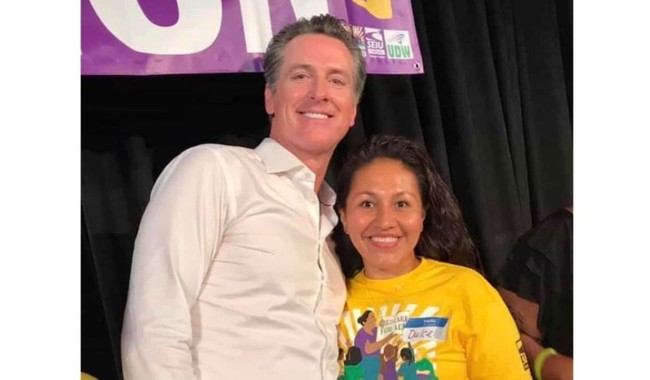 Yes, That's Gavin Newsom Mugging With the Wife of an Illegal Alien Gang Member and Convicted Pedophile – RedState