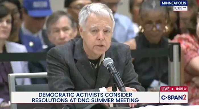 Bill Owen, a former state senator from Knoxville, Tennessee, advocated before the DNC's Resolutions Committee on Tuesday in favor of a resolution affirming diversity, equity and inclusion as American values.