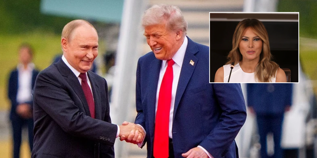 Donald Trump delivered Melania Trump's 'peace letter' to Vladimir Putin urging him to protect innocence of children