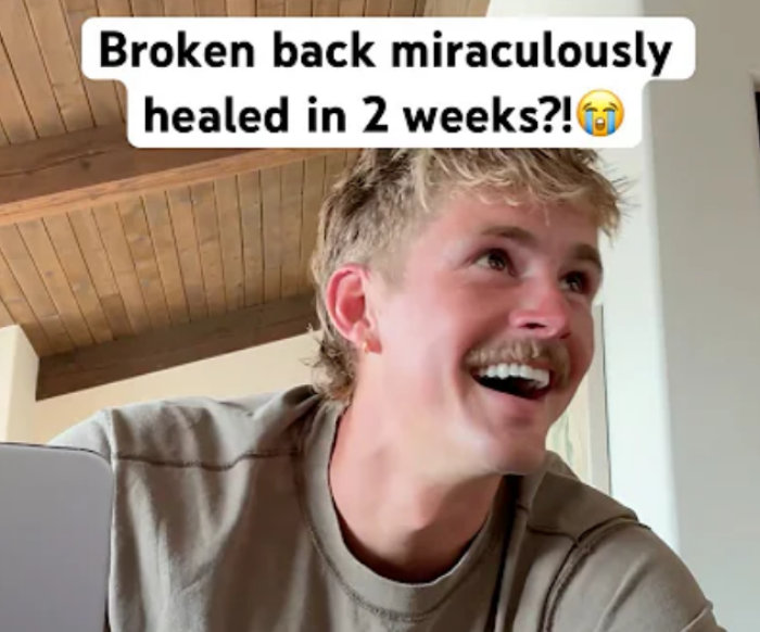 Christian singer Forrest Frank shares an update on his skateboarding injury in video on Aug. 2, 2025. 
