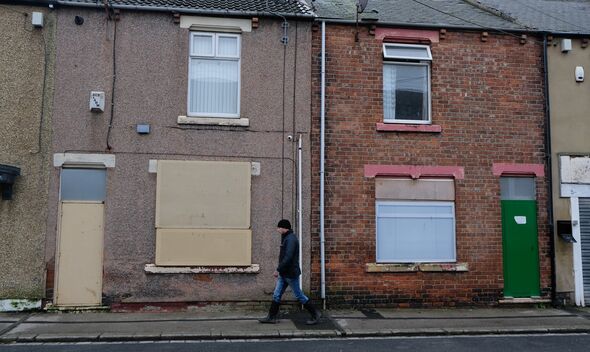 boarded up houses in Horden