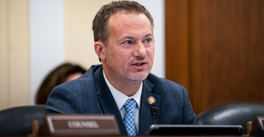 Rep. Michael Cloud, R-Texas, speaks at a House subcommittee hearing on Feb. 12.