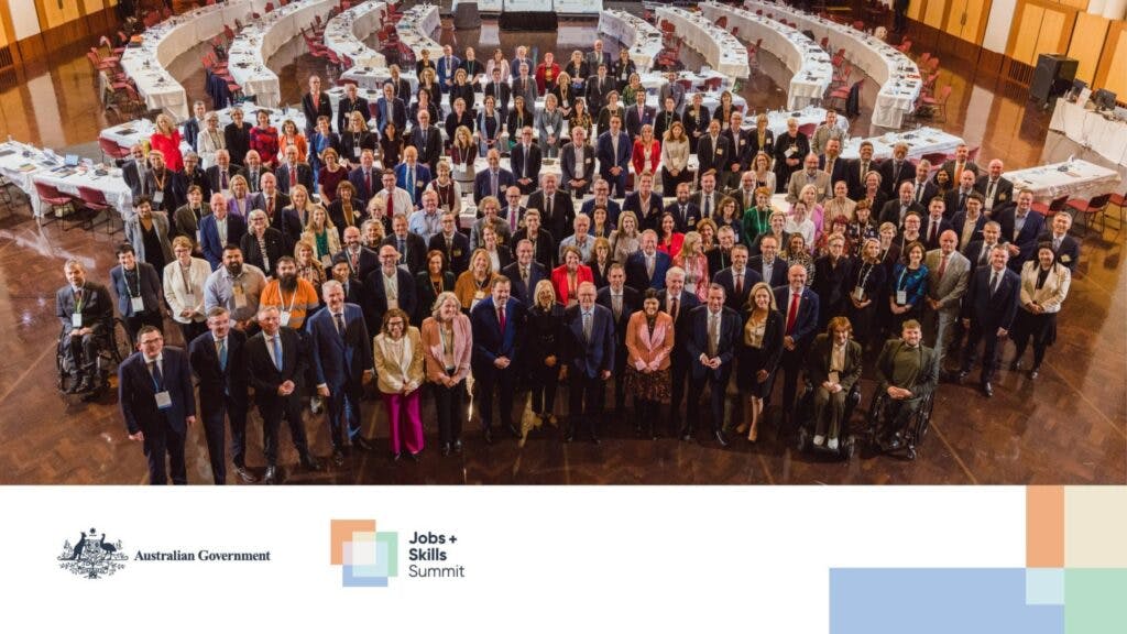 Credit: Australian Government. Jobs & Skills Summit