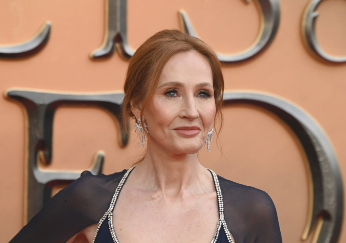 J.K. Rowling arrives at the