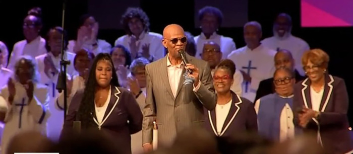 Kirbyjon Caldwell returns to Windsor Village Church in Houston, Texas, on Aug. 3, 2025, to lead the congregation as its pastor after being released from prison on the charge of defrauding church members.