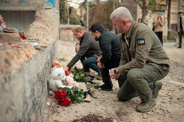 Prince Harry visits site struck by Russian attack in Kyiv