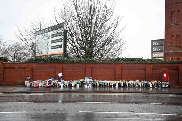 Flowers left for Ryan following the crash