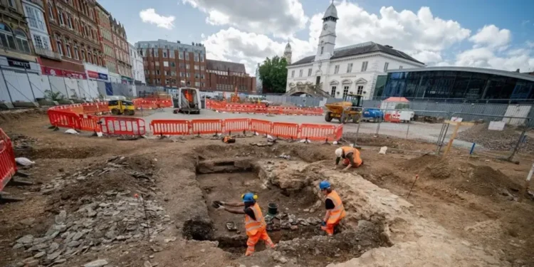 Archaeologists make 'poignant discovery' after digging up city's historic marketplace