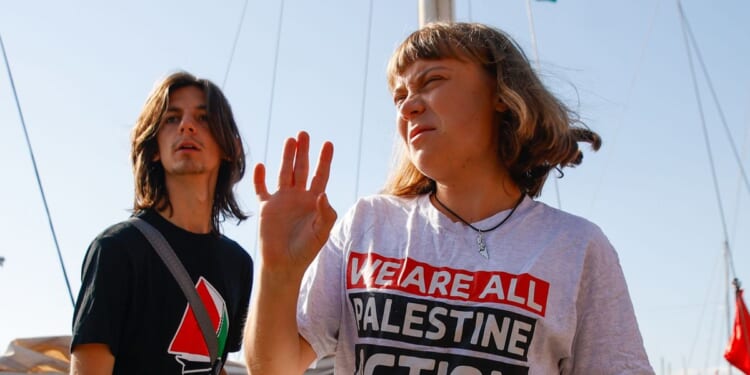 Great Thunberg's Gaza flotilla descended on by Italian warships as Giorgia Meloni brands aid stunt 'gratuitous and irresponsible'