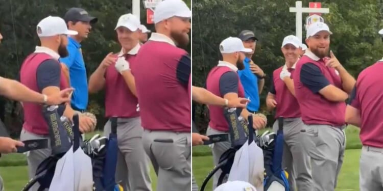 Golf fan leaves Team Europe in stitches after mocking Rory McIlroy at Ryder Cup