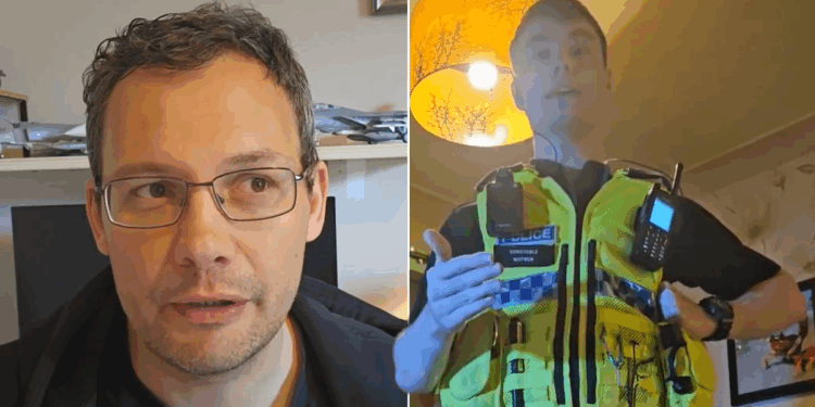 Man bundled away into police van in dead of night and arrested for social media post