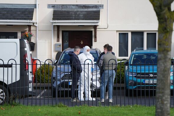 A Garda forensic officer at the scene