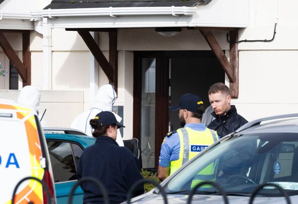 The Garda Technical Bureau remove the bodies
