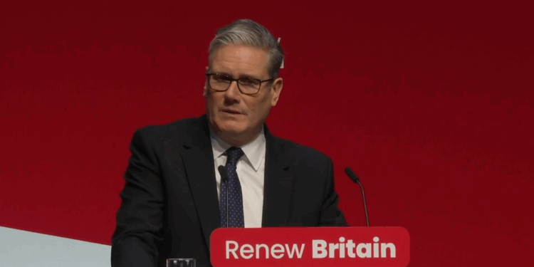 Keir Starmer makes the first speech at Labour Party Conference