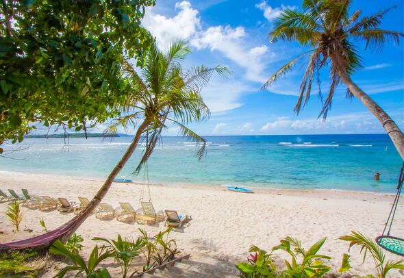 A beach in Guam
