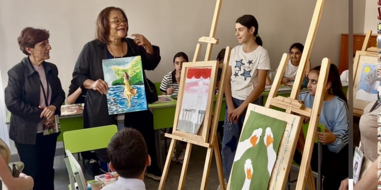 MLK’s niece bonds with child victims of violence in Armenia