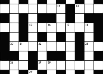 Crossword No. 1741