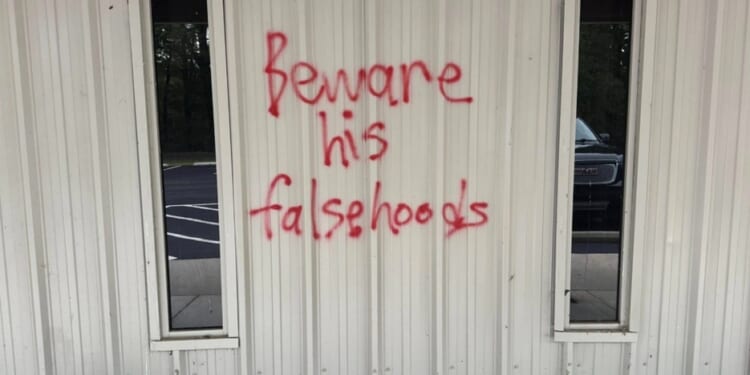 Alabama church vandalized for hosting Turning Point USA event